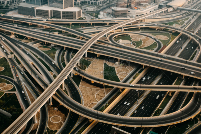 路口,公路,背景,十字路口,迪拜,商务,城市生活,交通,波斯湾,多车道公路