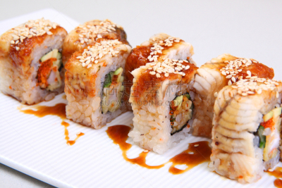寿司,紫菜,盘子,美味,加拿大,日本食品,自然美,日本,传统,天麸罗