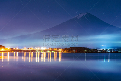 富士山,星系,夜晚,山,日本,银河系,暗色,云景,午夜,雪山