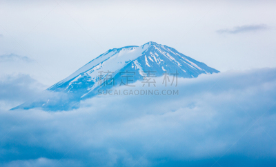 富士山,特写,山,天空,日本,火山,蓝色,云景,雪山,云
