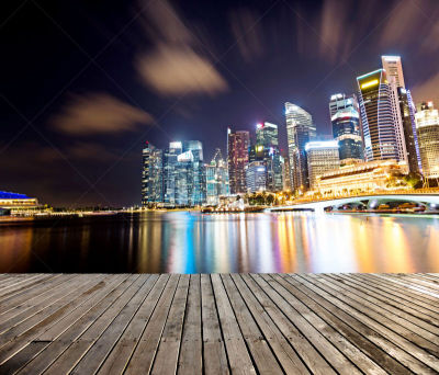夜晚,新加坡市,国际著名景点,当地著名景点,新加坡,景观设计,狮子,现代,著名景点,喷泉
