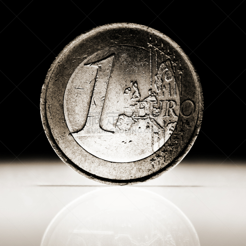 危机,划痕,数字1,欧元符号,影棚拍摄,欧洲,白色,闪亮的,黄金,符号