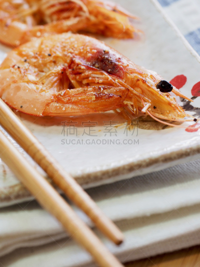 虾,东方食品,垂直画幅,形状,韩国食物,传统,古老的,海产,健康,油煎虾面