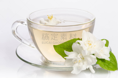 茉莉,叶子,玻璃,茶杯,饮料,活力,茶,传统,热,清新