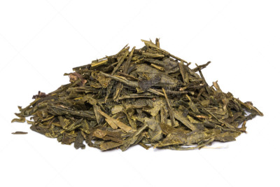 茶,白色背景,干的,分离着色,饮料,传统,健康保健,绿茶,背景分离,药