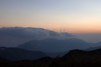 云景,曙暮光,环境,云,橙色,黄昏,著名景点,大屿山,户外,天空