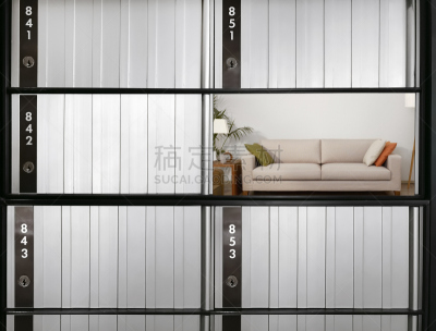 住宅内部,邮箱,有序,并排,公共信箱,舒服,邮筒投信口,沙发,信件分拣室,邮局