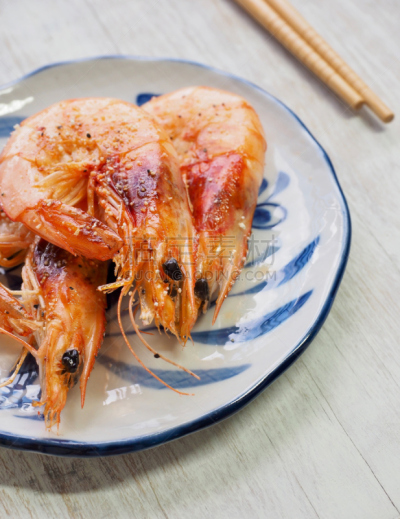 虾,东方食品,垂直画幅,形状,韩国食物,传统,古老的,海产,健康,油煎虾面