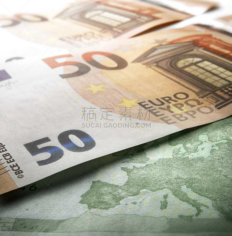 欧洲,帐单,商务,数字50,欧元符号,堆,商业金融和工业,纸,银行业,浅的
