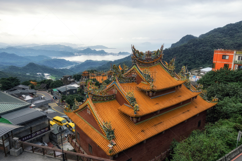 寺庙,浮山风景区,水,美,水平画幅,山,户外,非凡的,国际著名景点,海滩
