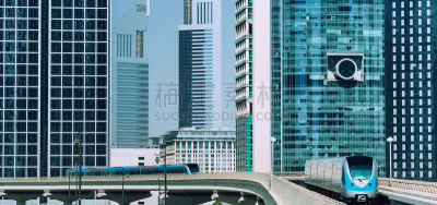 迪拜,巴黎地铁,交通,公路,波斯湾,现代,地铁,路边,忙碌,户外