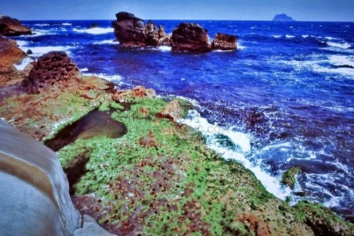 海岸地形,风景,北,海岸线,天空,水平画幅,风化的,无人,岩层,海岬