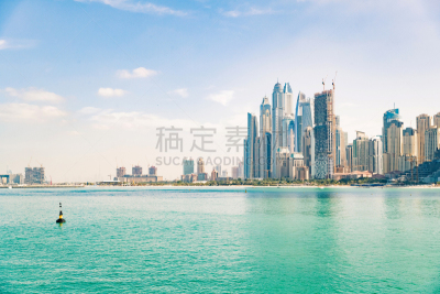 现代,迪拜,华贵,波斯湾,户外,建筑,迪拜码头,家庭保险,房地产,公寓