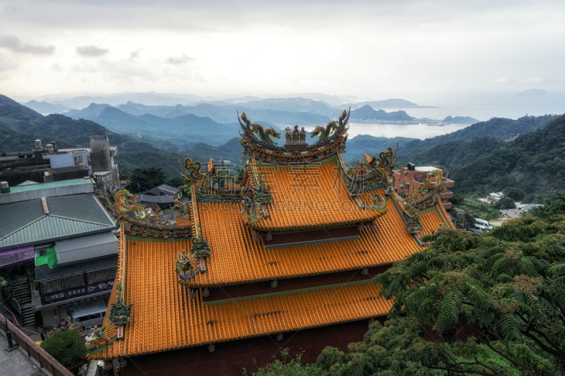 寺庙,浮山风景区,水,美,水平画幅,山,户外,非凡的,国际著名景点,海滩