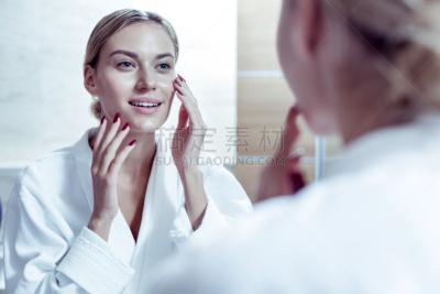 红色,奶油,指甲,女人,自然美,修改系列,蓝色,人的脸部,触摸,做