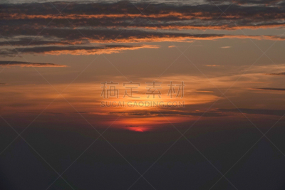 云景,曙暮光,环境,云,橙色,黄昏,著名景点,大屿山,户外,天空