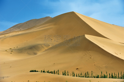 名声,沙丘,著名景点,丝绸之路,中国,沙漠,自然美,天空,美,水平画幅