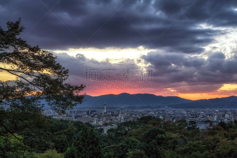 视角,京都市,国际著名景点,仅日本人,著名景点,京都府,建筑特色,日本人,户外,建筑