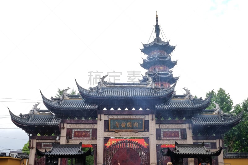 龙华寺,上海,宝塔,一个物体,传统,过去,复古风格,古董,建筑业,著名景点