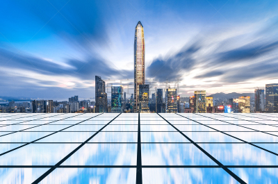 技术,深圳,夜晚,概念,活力,商务,照明设备,云计算,现代,建筑业