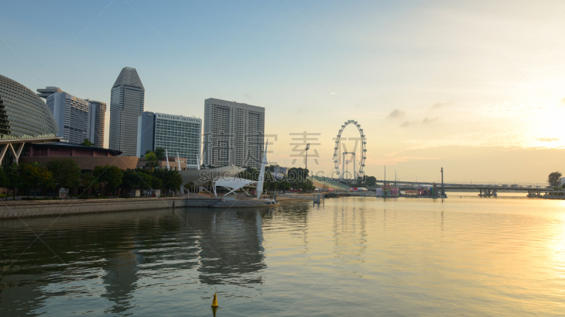 都市风景,新加坡市,城市天际线,市区,夜晚,市区路,旅行者,滨水,新加坡河,著名景点