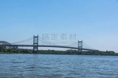 纽约,三区大桥,东河,在上面,美国东部,石灰石,兰德尔岛,波浪,河流,人行道