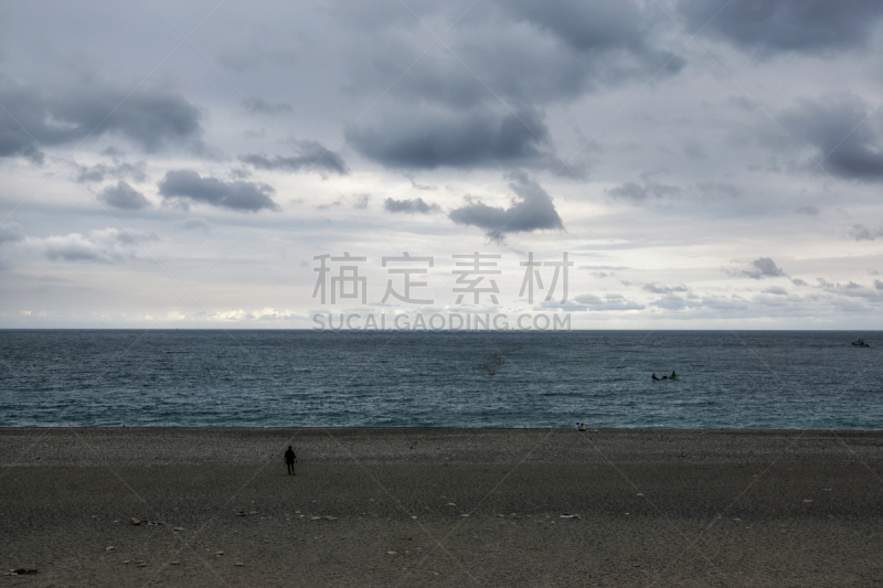 风景,海岸线,居住区,水,天空,美,暴风雨,水平画幅,云,户外