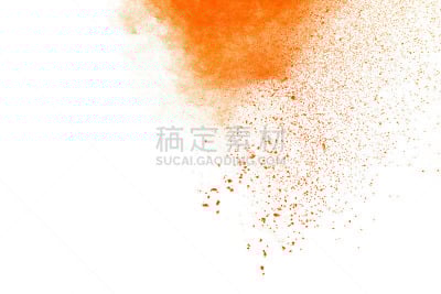 橙色,背景,粒子,灰尘,特写,分离着色,素描,喷溅,溅