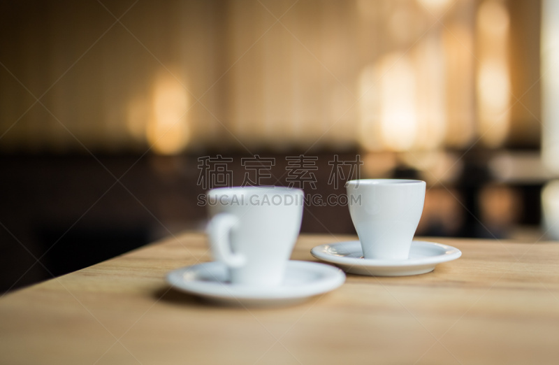 咖啡杯,两个物体,白色,有序,杯,卡布奇诺咖啡,茶杯,现代,黑咖啡,马克杯