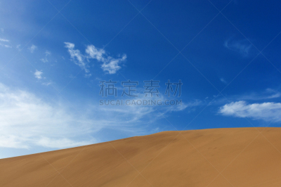天空,甘肃省,敦煌,沙丘,沙漠山,大特写,蓝色,热,环境,天气