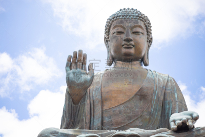 佛,青铜,巨大的,桨叉架船,天坛大佛,宝莲禅寺,圆柱全景,高大的,坐
