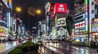 新宿区 日本 仅日本人 黄昏 现代 伞 商业金融和工业 商业活动 日本人 行人图片素材下载 稿定素材