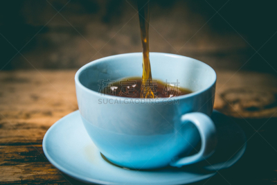 咖啡杯,特写,热,杯,茶碟,茶杯,餐具,马克杯,浓咖啡,流水