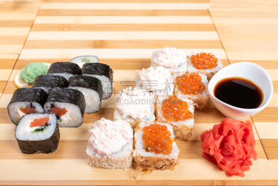 寿司,鱼子酱,磷虾,塞满了的,菜单,日本食品,米,三文鱼,生鱼片寿司,鱼类