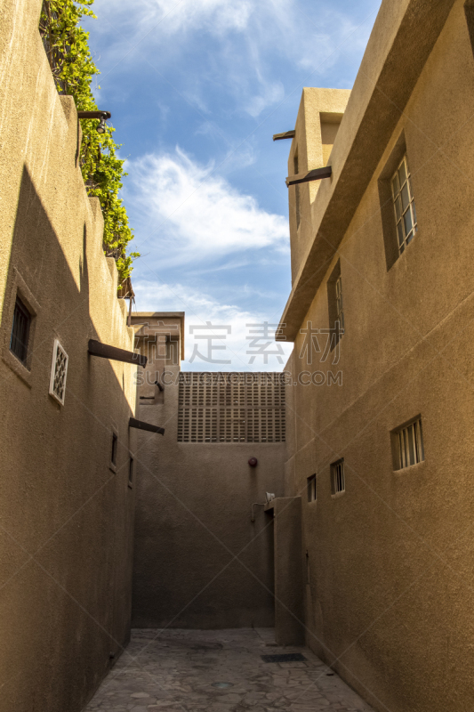 Arab buildings in the old district of Dubai