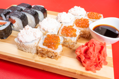 三文鱼,飞鱼,特写,磷虾,红鱼子酱,菜单,日本食品,米,生鱼片寿司,鱼类
