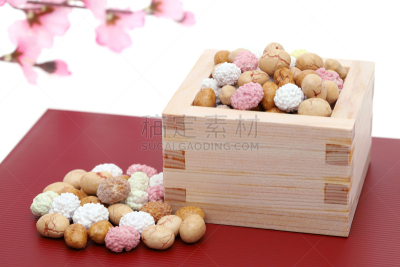 大豆,日本,小吃,事件,水平画幅,节分,无人,传统,梅花,海产