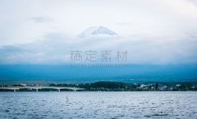 富士山,特写,山,夏天,日本,火山,云景,雪山,云,黄昏
