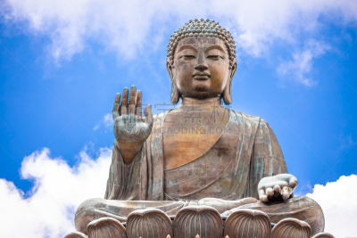 佛,青铜,巨大的,桨叉架船,天坛大佛,宝莲禅寺,圆柱全景,高大的,坐
