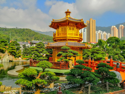 完美,亭台楼阁,南莲园池,地形,蓝色,石材,著名景点,名声,传统,宁静
