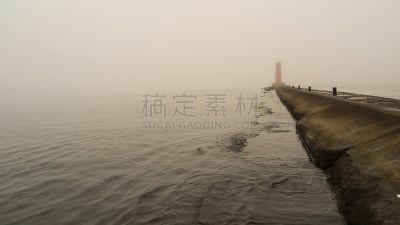 雾,码头,美国中西部地区,威斯康星,建筑外部,灰色,环境,图像,天气,希博伊根