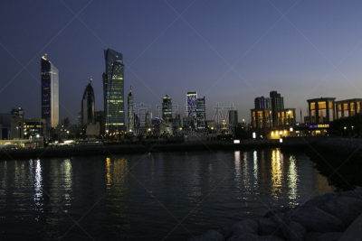科威特,塔,科威特塔,建筑外部,风景,图像,光轨,波斯湾,无人,户外