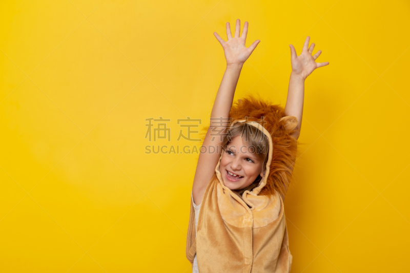 儿童,化妆舞会服,可爱的,事件,面具,彩色背景,仅一个女孩,灵感,肖像