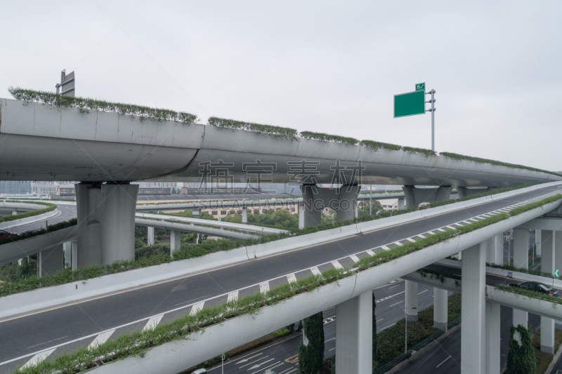 高架道路,航拍视角,卡车,汽车,交通,公路,现代,无人机,商业金融和工业,户外