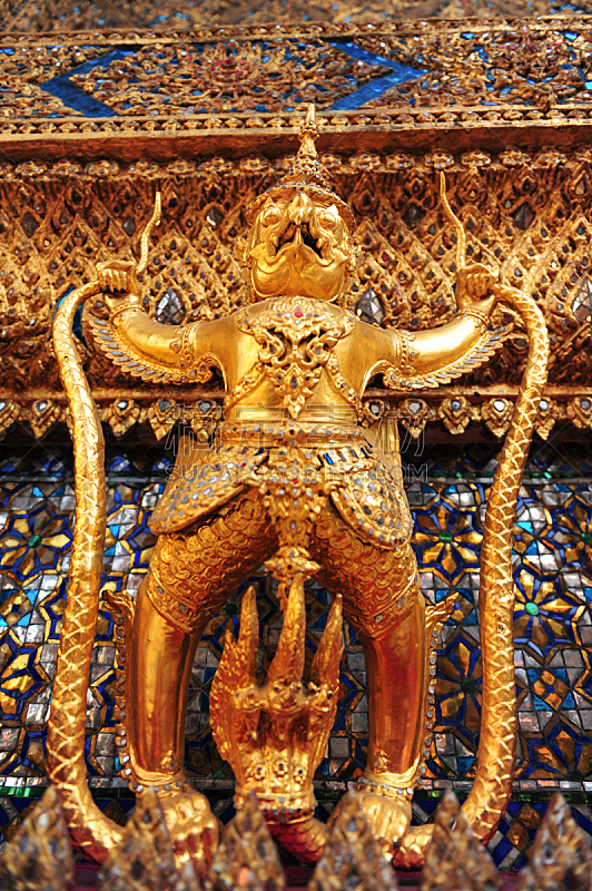 泰国,曼谷,寺庙,玉佛寺,大鹏金翅鸟迦楼罗,美术工艺,著名景点,背景,建筑,雕塑