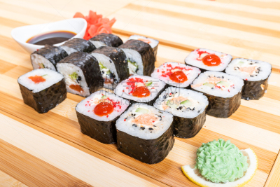 三文鱼,鲔鱼,多样,塞满了的,虾,特写,菜单,日本食品,米,生鱼片寿司