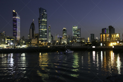 科威特,塔,科威特塔,建筑外部,风景,图像,光轨,波斯湾,无人,户外