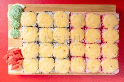 奶酪,鸭舌帽,巨大的,菜单,日本食品,米,三文鱼,生鱼片寿司,鱼类,白色