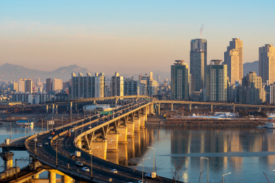 韩国,城市天际线,首尔,商务,照明设备,交通,迅速,现代,著名景点,朝鲜半岛