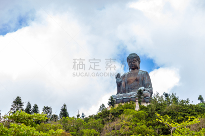 佛,青铜,巨大的,桨叉架船,天坛大佛,宝莲禅寺,圆柱全景,高大的,坐